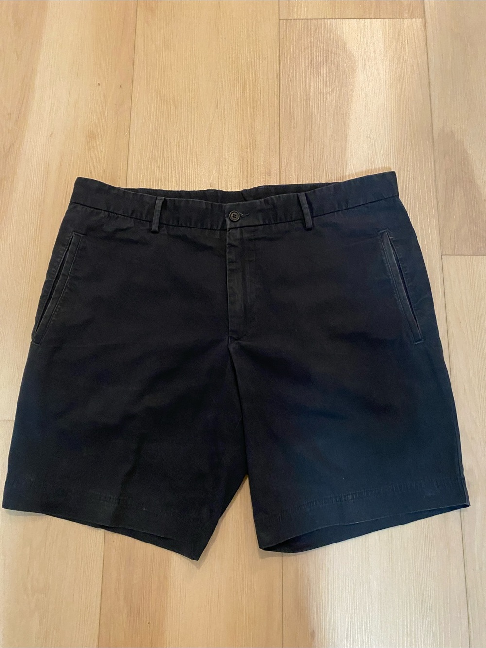 Hugo Boss Black Flat Front Chino Shorts